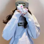 SUP 23FW Boxlogo Hoodie 經典bogo 灰色迷彩 帽T帽踢連帽衛衣 nigo同款：圖片 5