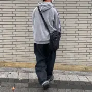 Needles 23AW 蝴蝶刺繡 絲絨復古織帶 帽T連帽衛衣帽衫 灰拼接紫色：圖片 5