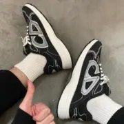 【預售】D1OR B30 CD 經典logo 簡約素色 休閒鞋板鞋運動鞋 黑白：圖片 4