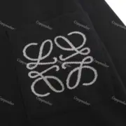 LOWE 23SS 素色口袋刺繡 圓領毛衣衛衣大學T長袖 針織：圖片 17