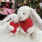 【現貨】【過驗】Jellycat 邦尼兔愛心邦尼兔抱愛心兔子 情人節系列 安撫玩偶娃娃 31cm：圖片 3