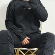 【現貨】THUG CLUB x AD originals 25FW 聯名 鍍銀炒雪花水洗 長袖T恤衛衣：圖片 6