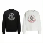 【預售】【2026新年福利】Moncler 25FW 蒙口 發泡印花重影印花 圓領衛衣大學T長袖：圖片 2