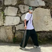 Needles 22SS Butterfly H.D. Track Pants 蝴蝶刺繡 復古織帶 寬版燈籠褲胖胖褲休閒褲：圖片 4