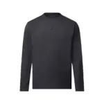 【現貨】1V 26SS 滑雪系列 壓紋浮雕 經典字母logo 重磅簡約素色 長袖T恤圓領衛衣 黑色