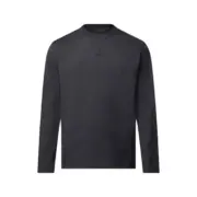 【現貨】1V 26SS 滑雪系列 壓紋浮雕 經典字母logo 重磅簡約素色 長袖T恤圓領衛衣 黑色