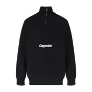 【現貨】1V 25FW 棋盤格 羊毛針織半拉鏈立領polo衫長袖毛衣T恤衛衣：圖片 4