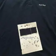 【現貨】M1U M1U 24FW 繆繆 刺繡字母logo 經典款 素色簡約 Polo衫長袖T恤 藏青色：圖片 9