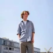 Carhartt WIP 23SS 卡哈特 Clink Heart 愛心小標口袋 襯衫薄夾克 藍色：圖片 9