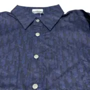 D1OR 22FW Oblique 滿版logo 滿印 牛仔襯衫 夾克 外套 海軍藍：圖片 8