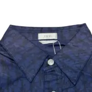 D1OR 22FW Oblique 滿版logo 滿印 牛仔襯衫 夾克 外套 海軍藍：圖片 9