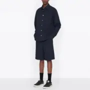 D1OR 22FW Oblique 滿版logo 滿印 牛仔襯衫 夾克 外套 海軍藍：圖片 4