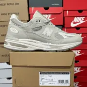 【預售】NB x STONE ISLAND 991 V2 聯名 慢跑鞋休閒鞋運動鞋 米灰白 U991SE2：圖片 4