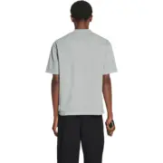 巴黎 BLC 22FW 純色雙B刺繡 logo字母 水洗 短袖T恤 灰藍：圖片 4