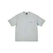 巴黎 BLC 22FW 純色雙B刺繡 logo字母 水洗 短袖T恤 灰藍：圖片 2