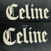 【現貨】【全套包裝】CELIN 24FW 哥德字母 刺繡logo 素色 短袖T恤：圖片 7