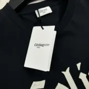 【現貨】【全套包裝】CELIN 24FW 哥德字母 刺繡logo 素色 短袖T恤：圖片 14