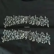 巴黎 BLC 24SS 龍年限定 New Year新年系列 火焰字母做舊水洗 短袖T恤：圖片 10