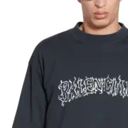 巴黎 BLC 24SS 龍年限定 New Year新年系列 火焰字母做舊水洗 短袖T恤：圖片 7