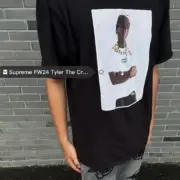 【預售】Sup 24FW Tyler The Creator Tee 人物肖像印花照片 短袖T恤 黑/白：圖片 5
