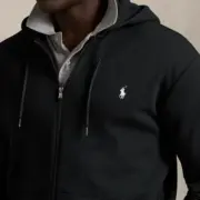 【預售】【福利回饋】Ra1ph Lauren Polo 小馬刺繡 空氣棉 連帽外套夾克 黑色 cleanfit：圖片 3