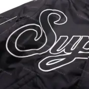 SUP 20FW Contrast Script Varsity Jacket 刺繡貼布 紐約棒球夾克棉服外套：圖片 8