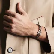 【預售】【原廠皮】H家 艾瑪 HH 手鏈手環手繩 牛皮 經典款 黑色：圖片 3