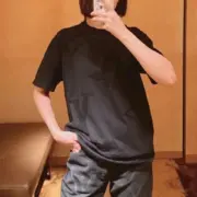 【預售】1V 24FW 黑魂 提花大logo 簡約素色 短袖 T恤 毛衣短袖針織：圖片 5