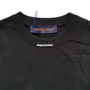 【預售】1V 24FW 黑魂 提花大logo 簡約素色 短袖 T恤 毛衣短袖針織：圖片 8