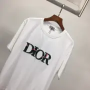 D1OR 22SS 植絨刷毛印花logo CD 短袖 T恤：圖片 6