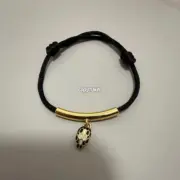 【預售】【新年福利】【過驗】BVLGAI 寶格li 蛇頭吊飾 瑪瑙 手鏈手環手繩 經典款 黑色/紅色：圖片 3