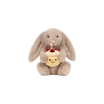【現貨】【過驗】Jellycat 邦尼兔蛋糕邦尼兔抱蛋糕兔子生日兔子 安撫玩偶娃娃生日禮物