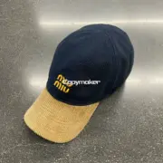 【現貨】M1U M1U 25SS 繆繆 刺繡logo 燈芯絨 撞色拼接 鴨舌帽棒球帽老帽帽子：圖片 3