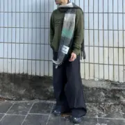 【現貨】Acne Studios 23FW 經典款 格紋拼色 羊毛混紡 圍巾 披肩 二色：圖片 5