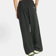 【現貨】【雙11福利】Acne Studios 25SS 後口袋發泡印花 小標logo 長褲棉褲休閒褲 baggy版型 黑色：圖片 3