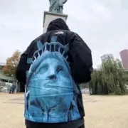SUP x TNF 19FW 聯名 Statue of Liberty 自由女神 衝鋒衣風衣外套：圖片 5