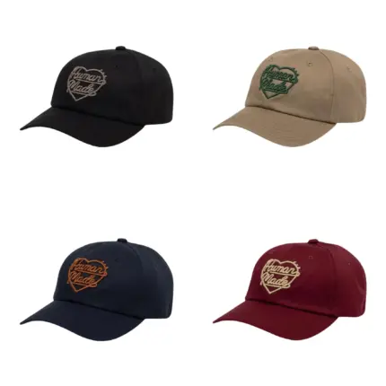 【預售】Human Made 25SS 愛心字母刺繡 老帽鴨舌帽帽子棒球帽 四色