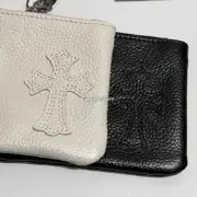 【現貨】【福利回饋】Chrome Hearts 十字架寶劍匕首 頭層牛皮零錢包小包 黑色/白色 克羅心：圖片 5