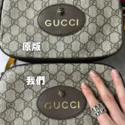 GUC 20FW 虎頭 老花條紋logo 相機包 單肩包 側背包 斜背包：圖片 11