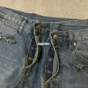 【預售】【過驗】GUC 26SS Horsebit detail 馬蹄扣水洗丹寧牛仔褲長褲工裝褲 直筒微喇 水洗藍：圖片 5