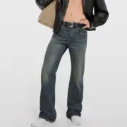 【預售】【過驗】GUC 26SS Horsebit detail 馬蹄扣水洗丹寧牛仔褲長褲工裝褲 直筒微喇 水洗藍