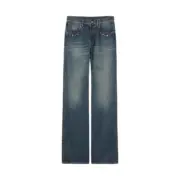 【預售】【過驗】GUC 26SS Horsebit detail 馬蹄扣水洗丹寧牛仔褲長褲工裝褲 直筒微喇 水洗藍：圖片 2