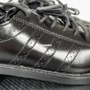 【預售】【雙11新品】CLOT x AD originals Superstar 聯名 貝殼頭牛皮皮鞋休閒鞋板鞋 復古 黑色：圖片 8