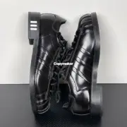 【預售】【雙11新品】CLOT x AD originals Superstar 聯名 貝殼頭牛皮皮鞋休閒鞋板鞋 復古 黑色：圖片 12