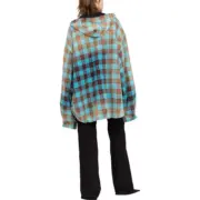 巴黎 BLC 22FW 漸層水洗 格紋 法蘭絨 棉服 外套 夾克：圖片 8