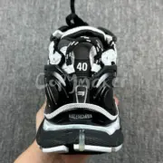 【預售】巴黎 BLC 7.0 Runner 時尚復古作舊 增高 老爹鞋 休閒鞋 黑白：圖片 9