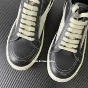 【預售】Rick Owens 侵權vans款 黑色小牛皮板鞋 休閒鞋 RO：圖片 13