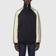 GUC 21SS 經典 蛇紋 織帶 針織夾克 外套 復古 校服：圖片 5