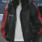 【預售】【福利回饋】THUG CLUB x AD originals 25FW 聯名 鍍銀logo 人造皮皮革皮衣衝鋒衣夾克外套：圖片 6