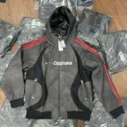 【預售】【福利回饋】THUG CLUB x AD originals 25FW 聯名 鍍銀logo 人造皮皮革皮衣衝鋒衣夾克外套：圖片 15